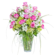 Load image into Gallery viewer, Pink and White  Elegance Vase
