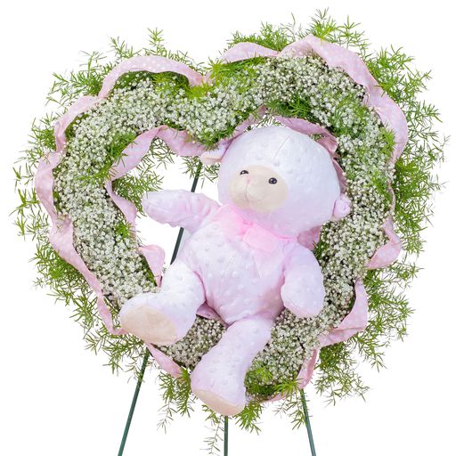 Tiny Angels Wreath in Pink